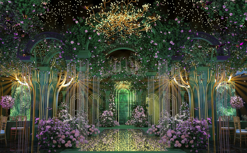 黄岩奇妙森林婚礼堂效果展示